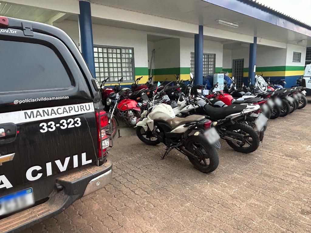 Em Manacapuru Policiais Recuperam Motocicletas Adulteradas