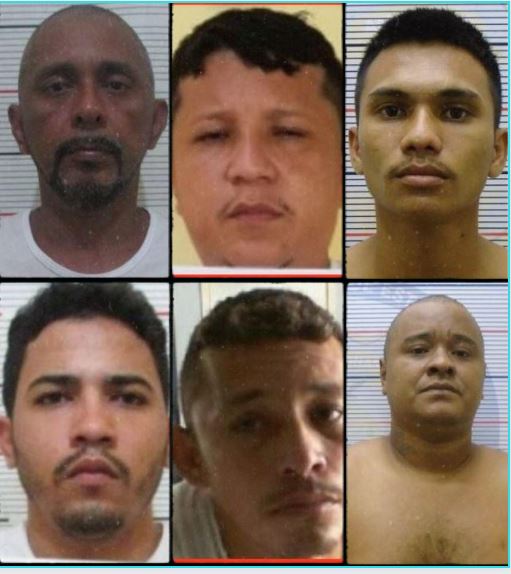 SSP-AM divulga imagens de seis membros de facções criminosas foragidos da Justiça