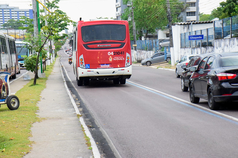 Corredor exclusivo de ônibus retorna em agosto, em Manaus