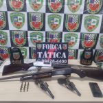Força Tática apreende oito armas de fogo no Santa Etelvina e Jorge Teixeira