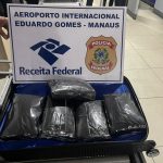 Mulheres são presas embarcando dez quilos de skunk no Aeroporto de Manaus