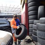 Mais de sete mil pneus velhos foram recolhidos das ruas de Manaus
