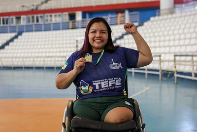 Maria Fátima de Castro foi campeã na categoria até 67 kg; evento reuniu 94 atletas na capital amazonense, neste sábado, 22; com provas de atletismo, natação e halterofilismo.