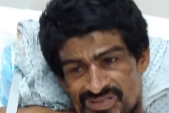 O paciente não possui identificação, mas informa se chamar Hugo Leonardo Pereira