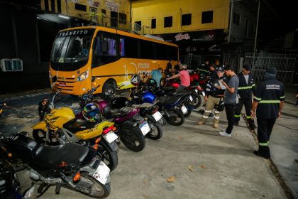 Motos que participaram de rolezinho são autuadas