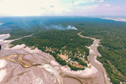 Seca no Amazonas perto do fim