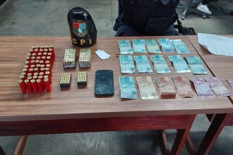 Munições encontradas com suspeito em Tabatinga