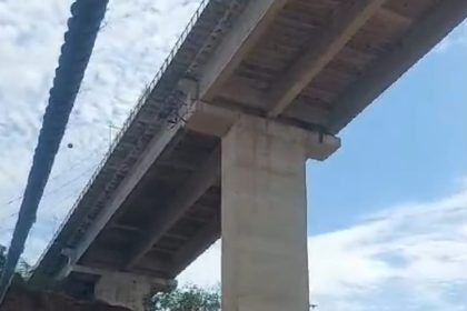 Erosão é registrada na Ponte Rio Negro