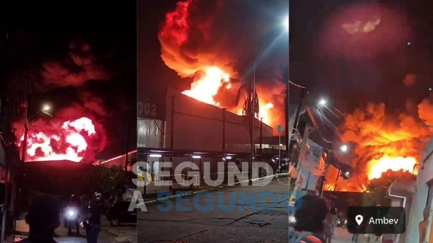 Ambev atingida por incêndio