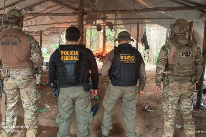 Operação da PF contra garimpo ilegal em Maués