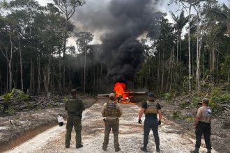 Aeronaves usadas pelo crime organizado são queimadas no AM