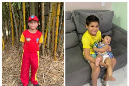 Bombeiro Mirim salva irmã de um ano que se engasgou enquanto jantava