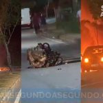 Colisão assustadora na Avenida do Turismo em Manaus