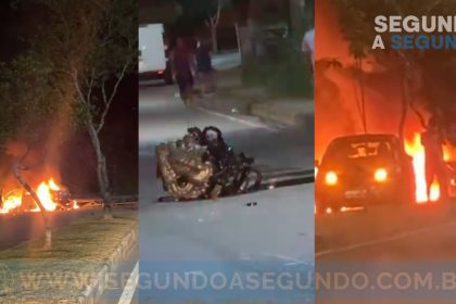 Colisão assustadora na Avenida do Turismo em Manaus
