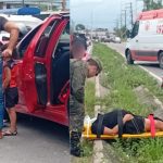 Colisão entre carros deixa grávida e criança feridos