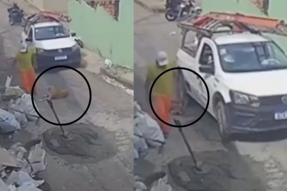 Vídeo mostra motorista atropelando cachorro em Manaus