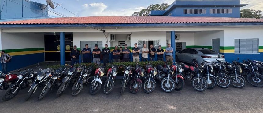 Mais de 20 motos roubadas em Manaus são encontradas em Coari