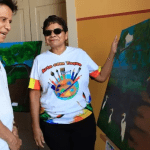 Exposição do projeto Arte com Toque no Manauara