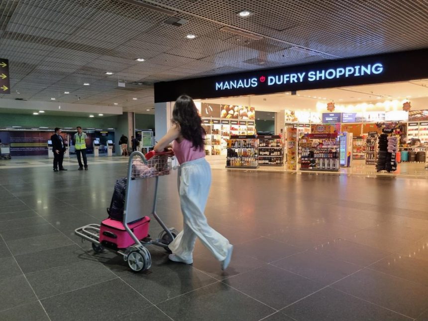 Produtos sem impostos no aeroporto de Manaus