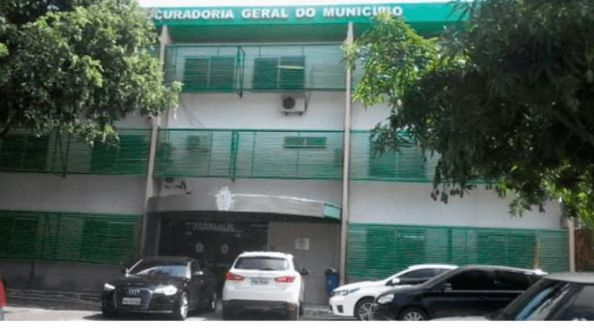 Imagem monstra facha do prédio da Procuradoria Geral do Município de Manaus onde ocorrerá a Residência Jurídica