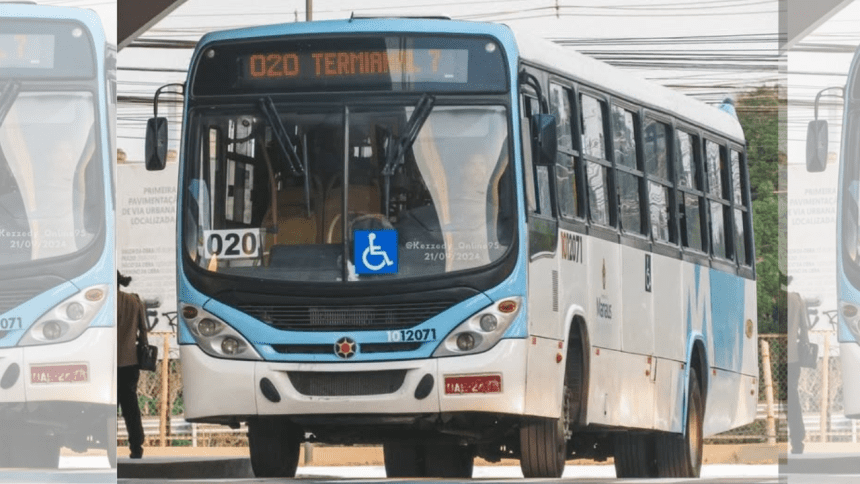 ônibus da linha 020 em Manaus