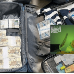 Foto mostra mala com dinheiro apreendido em Brasília com empresário do Amazonas