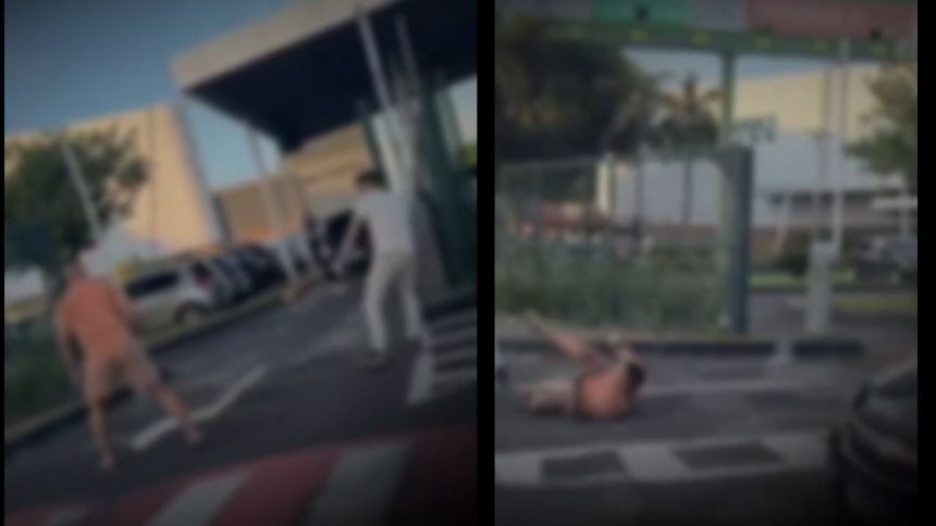 Vídeo: homens trocam socos e pedradas em avenida de Manaus