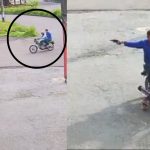 Vídeo: Dupla em moto assalta pedestres e dispara tiros em Manaus