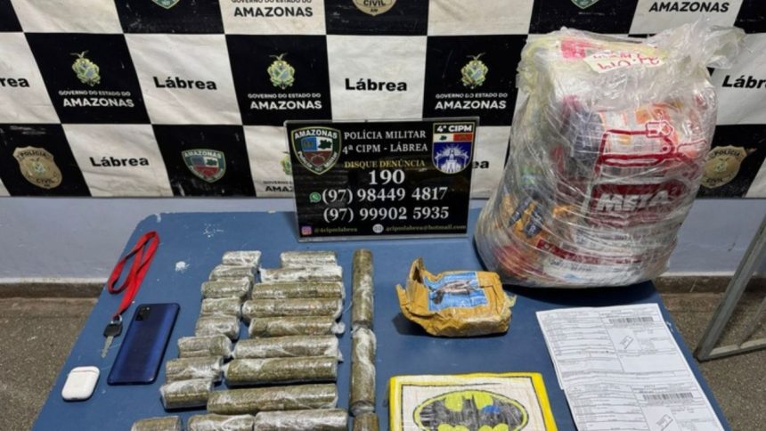 Adolescente é apreendido com drogas escondidas em cereais e achocolatado no AM