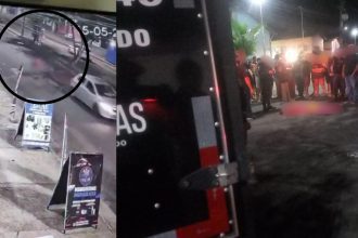 Vídeo mostra idosa sendo empurrada por homem e em seguida atropelada em Manaus