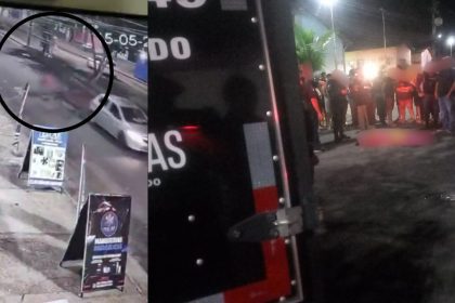 Vídeo mostra idosa sendo empurrada por homem e em seguida atropelada em Manaus
