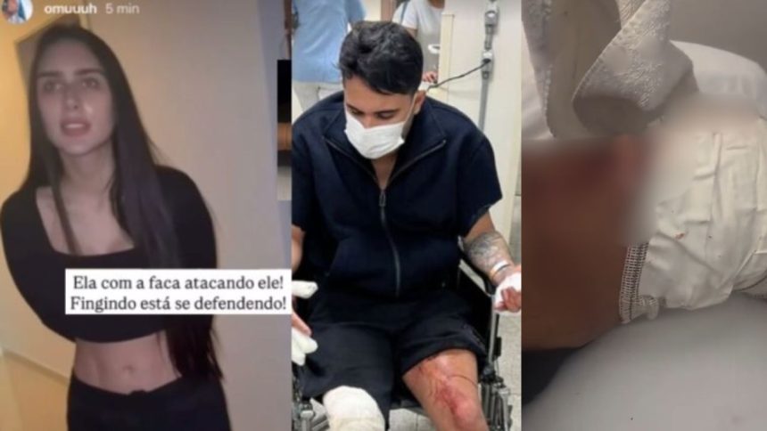 Reviravolta: Vídeo mostra Miss Amazonas esfaqueando ex-namorado