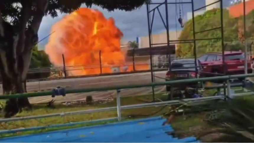 Vídeo: Explosão e incêndio atingem fábrica no Distrito Industrial de Manaus