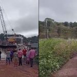 Vídeo: Caminhão cai no rio ao tentar entrar em balsa