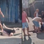 Vídeo: homem é agredido enquanto está preso em bueiro na zona sul de Manaus