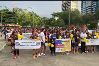 Protesto na Ponta Negra
