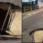 Abertura de buraco interdita avenida Constantino Nery