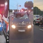 Vídeo: Motorista embriagado atropela cinco corredores em Manaus