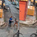 Vídeo: dupla em moto assalta mulher a caminho do trabalho