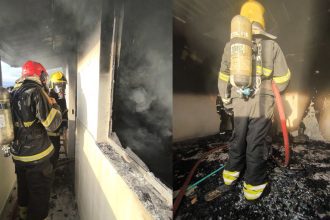 Incêndio destrói quitinete no bairro Alvorada 3, em Manaus