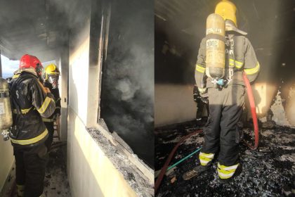 Incêndio destrói quitinete no bairro Alvorada 3, em Manaus