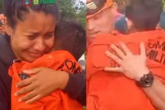 Vídeo mostra mãe chorando ao reencontrar filho no Amazonas