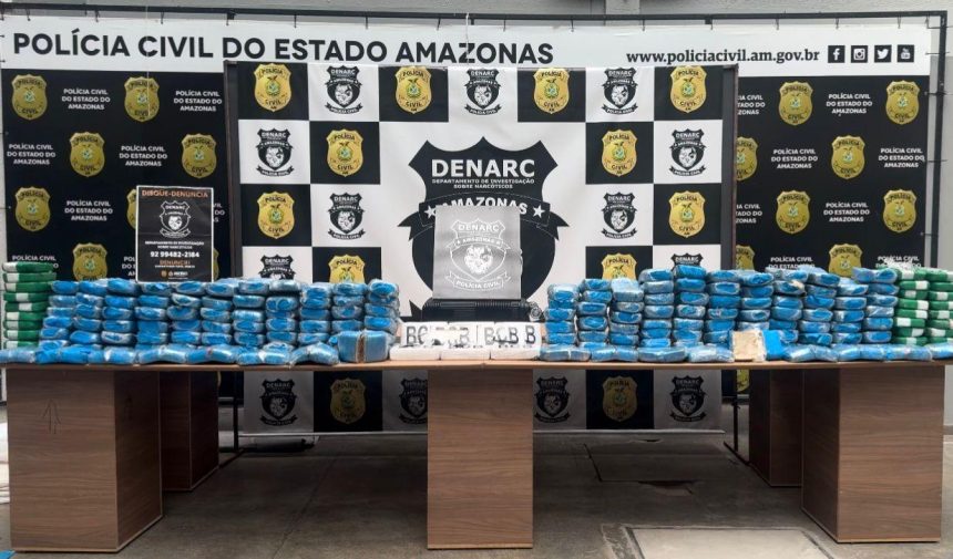 Polícia apreende mais de 200 quilos de cocaína avaliados em R$6,3 milhões
