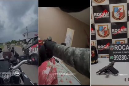Ação da ROCAM: Policiais em operação apreendem armas e prendem suspeitos.