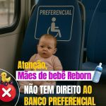 Sinetram avisa que mães de bebê reborn não tem direito a assento preferencial