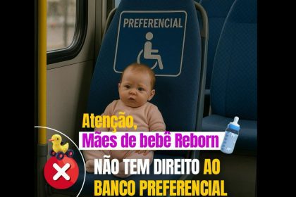 Sinetram avisa que mães de bebê reborn não tem direito a assento preferencial