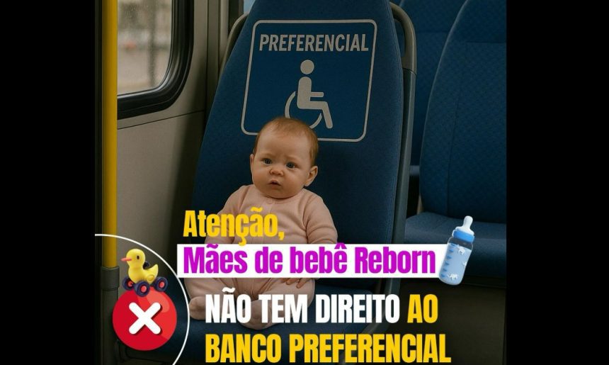 Sinetram avisa que mães de bebê reborn não tem direito a assento preferencial