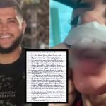 Carta escrita por Kaline Milena em que ela retira a acusação de agressão contra o cantor Diego Damasceno.