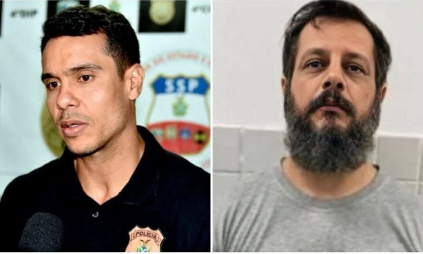 O delegado Adriano Félix, preso durante a Operação Jeremias 22:17 em Manaus.