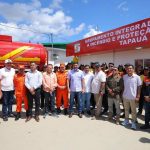 O governador Wilson Lima inaugura o Grupamento Integrado de Combate a Incêndio e Proteção Civil (GCIP) em Tapauá, Amazonas.